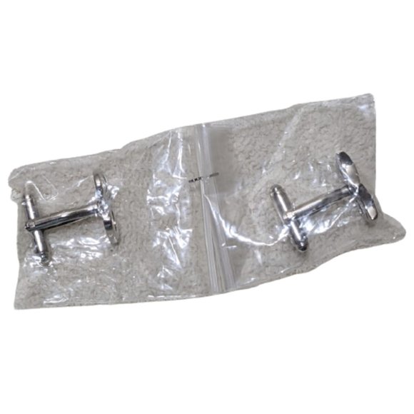 Silver Tragedy/Comedy Masks (Theater) Cuff Links - Picture 6 of 6